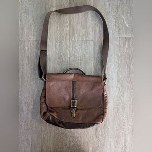 Fossil Messenger Bag -  Leather